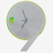 3d model Wall clock with backlight in the form of nine - preview