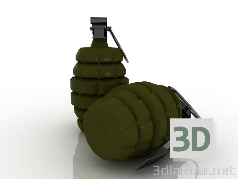 modello 3D di granata comprare - rendering