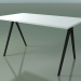 modèle 3D Table rectangulaire 5408 (H 74 - 79x139 cm, stratifié Fenix F01, V44) - preview