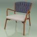 3 डी मॉडल असबाबवाला कुर्सी 227 (धातु जंग, गद्देदार बेल्ट ग्रे-नीला) - पूर्वावलोकन