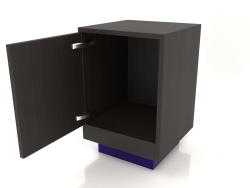 बेडसाइड टेबल (खुला) TM 04 (400x400x600, लकड़ी का भूरा गहरा)