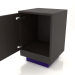 Modelo 3d Mesa de cabeceira (aberta) TM 04 (400x400x600, madeira castanho escuro) - preview