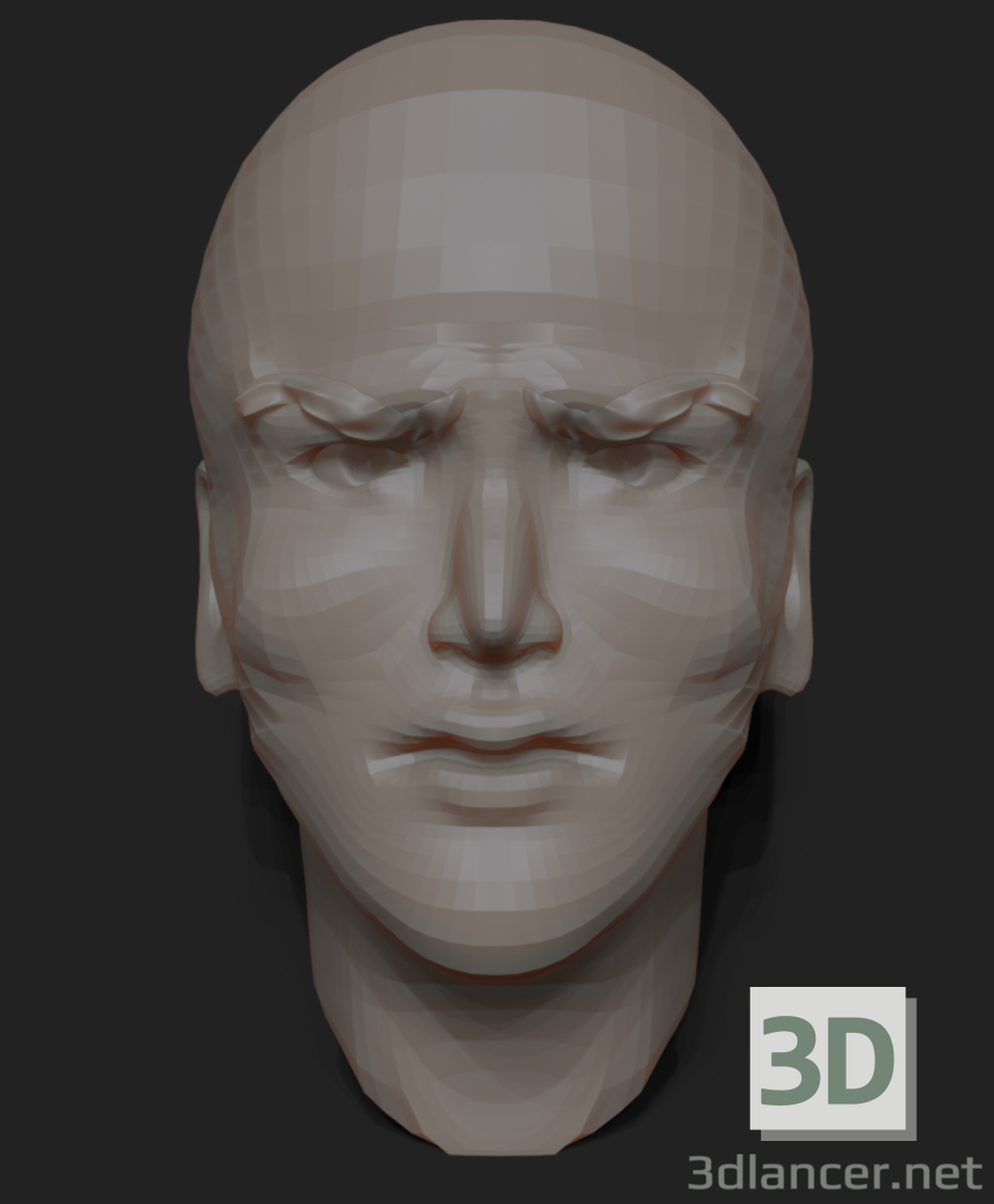 3D Modell Gesicht - Vorschau