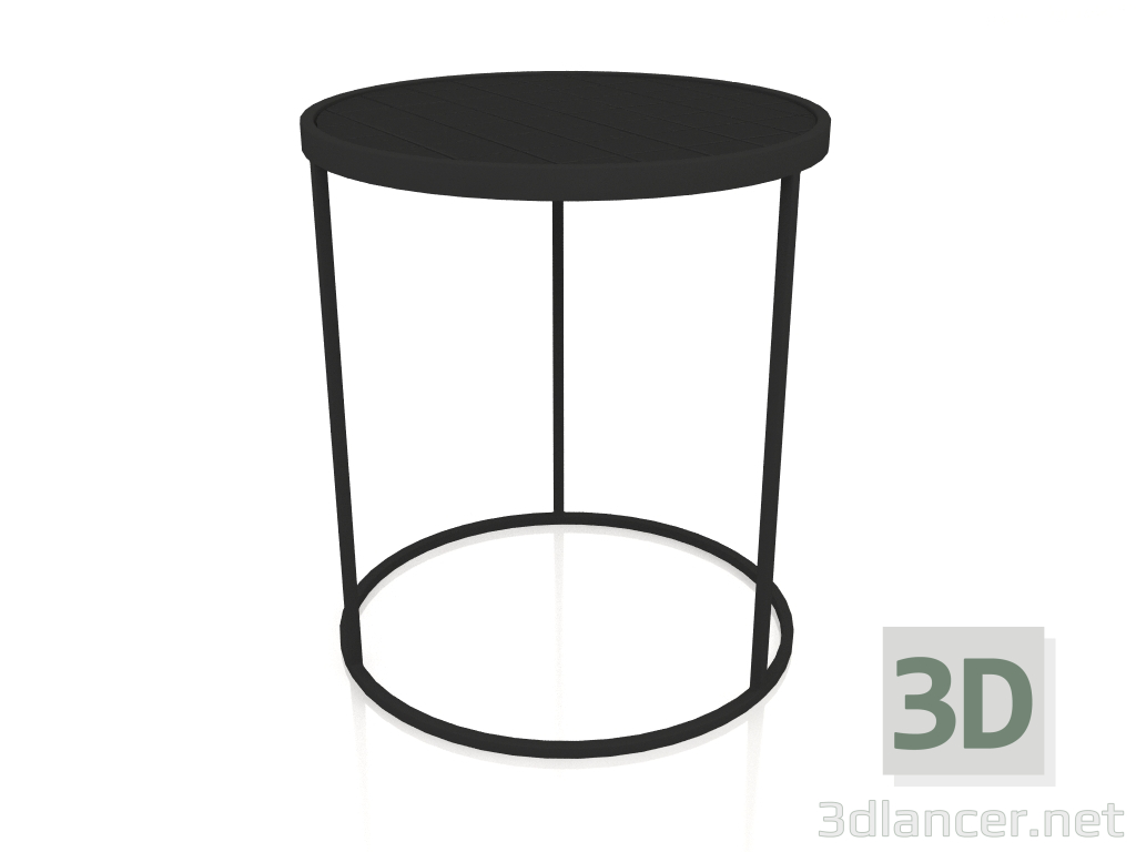 3d model Side table Glazed (Black) - preview