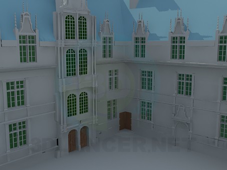 modello 3D Palazzo - anteprima