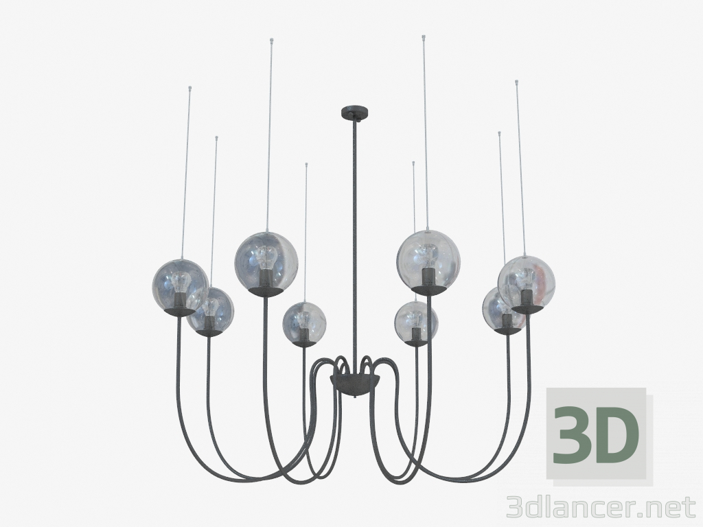 3d model Lámpara de techo (S111019 8) - vista previa