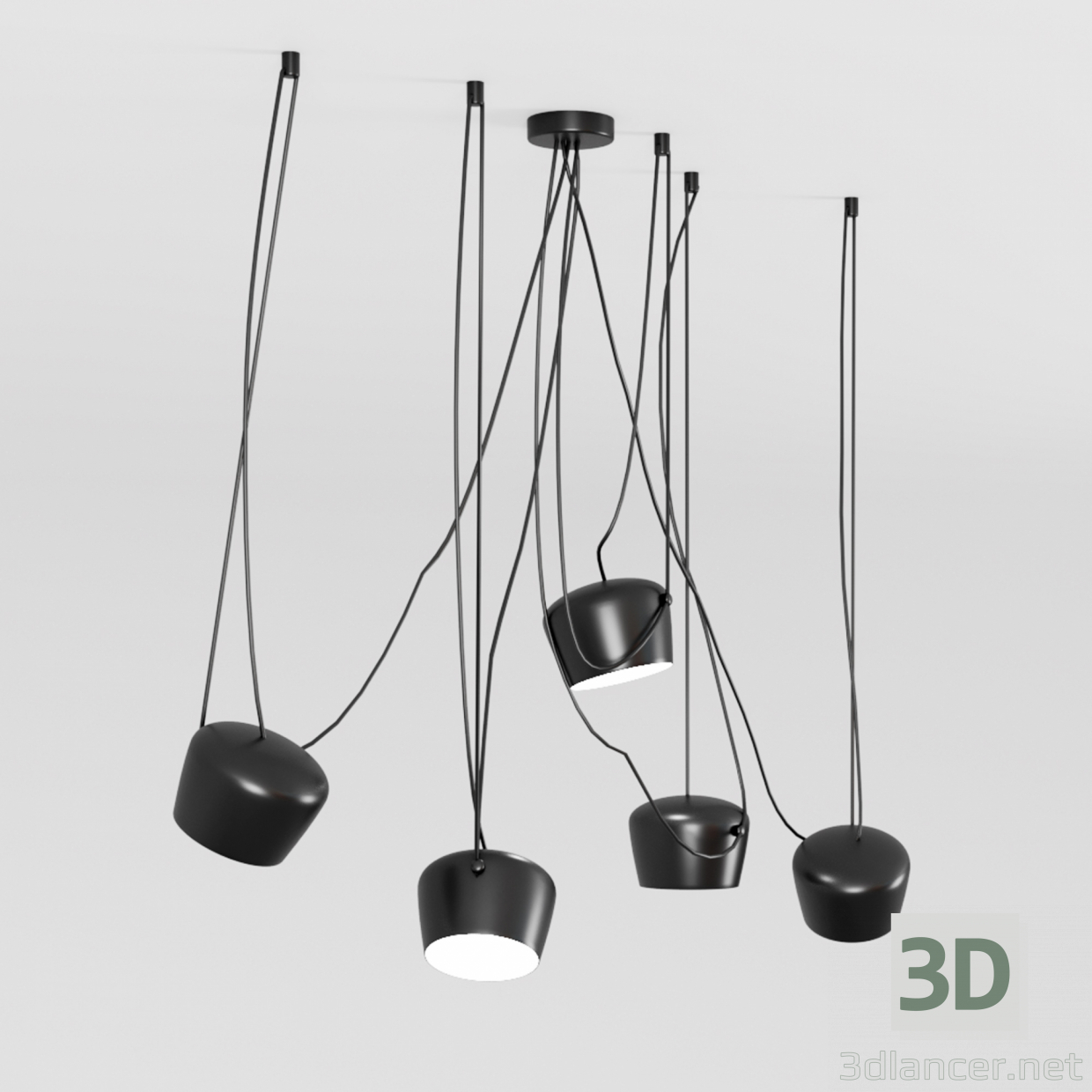 Set-black 3D modelo Compro - render