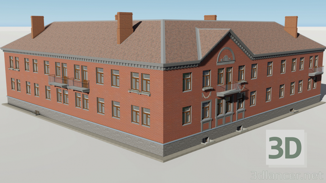 modello 3D di Angolo della casa 1-452-5 comprare - rendering