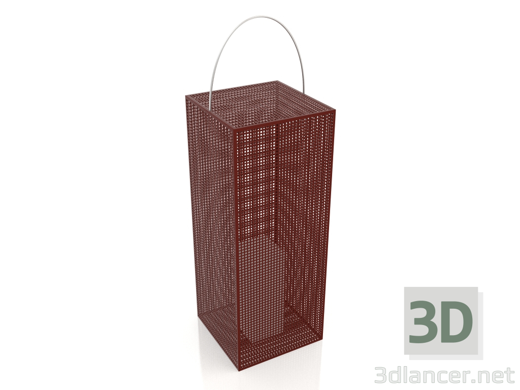 3d model Candle box 4 (Wine red) - preview