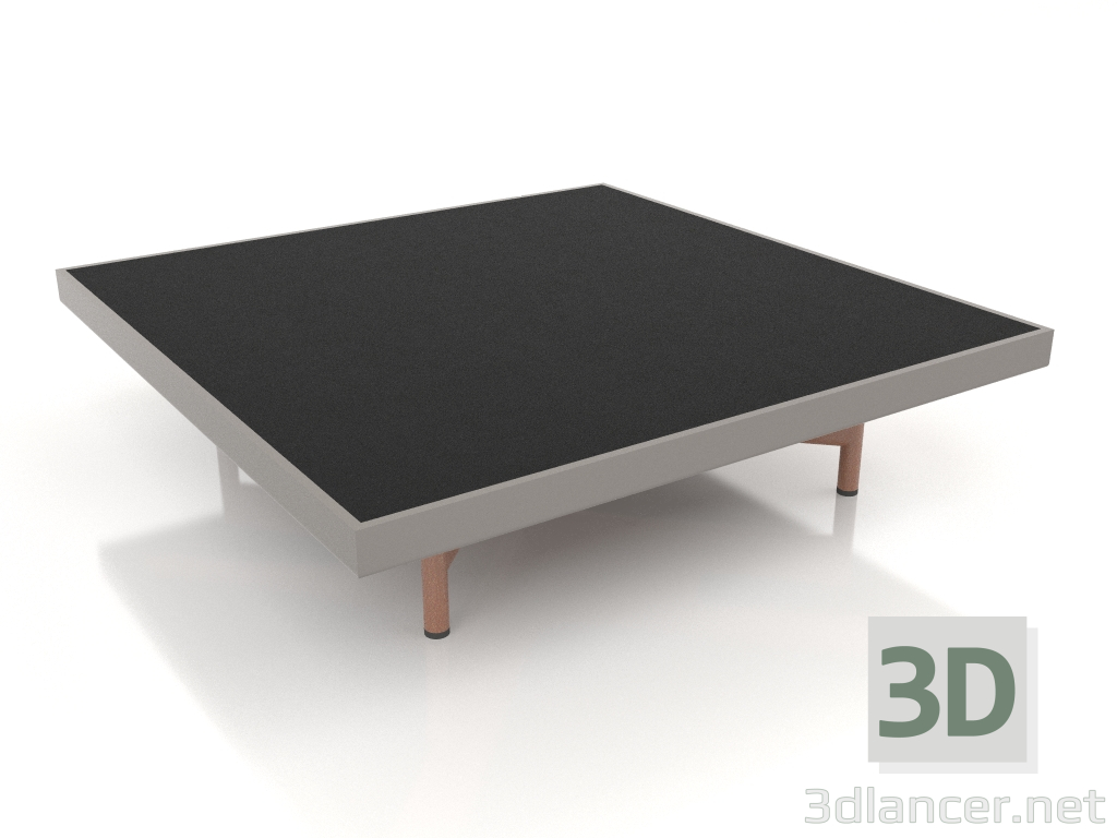 modello 3D Tavolino quadrato (Grigio quarzo, DEKTON Domoos) - anteprima