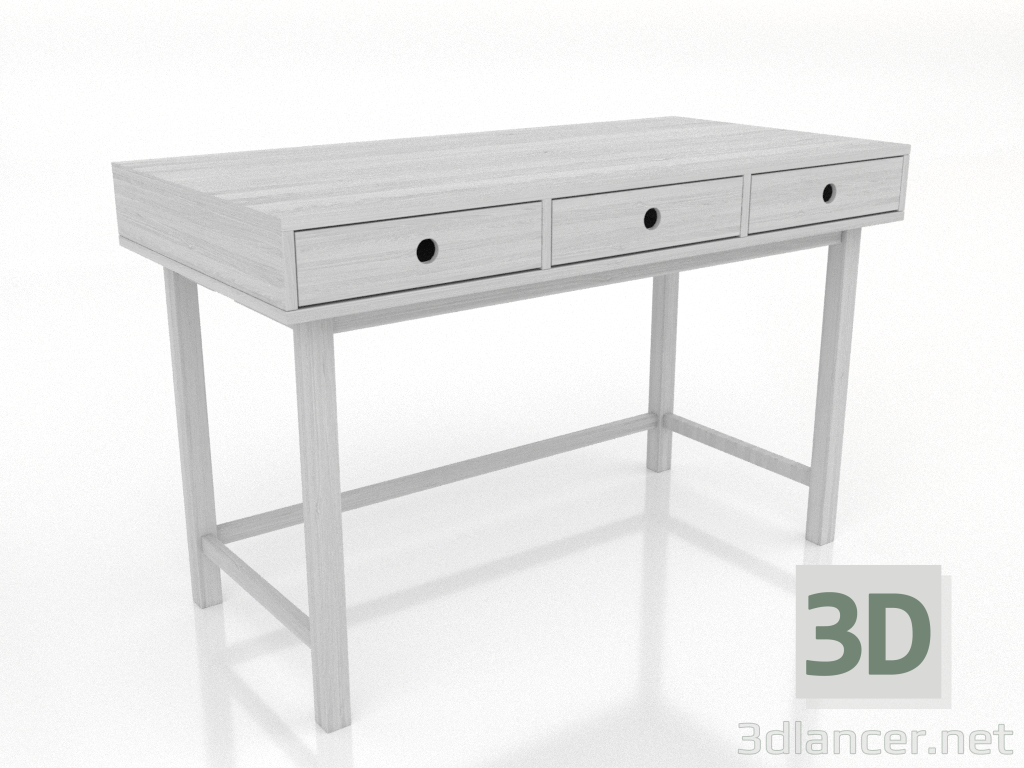 modèle 3D Bureau 1 1200 X 600 mm (blanc RAL 9010) - preview modèle 3D Bureau 1 1200 X 600 mm (blanc RAL 9010) - preview