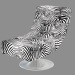 modèle 3D Chaise A235 Art Déco - preview