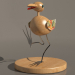 modello 3D souvenir uccello - anteprima