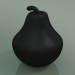 Modelo 3d Cerâmica de escultura Pear (H 28cm, Matt Black) - preview