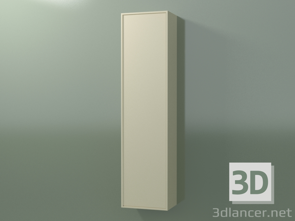 3D Modell Wandschrank mit 1 Tür (8BUBECD01, 8BUBECS01, Knochen C39, L 36, P 24, H 144 cm) - Vorschau