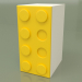 3D Modell Eintüriger Kleiderschrank (Gelb) - Vorschau
