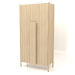 3d model Wardrobe with long handles (without rounding) W 01 (1000x450x2000, wood white) - preview