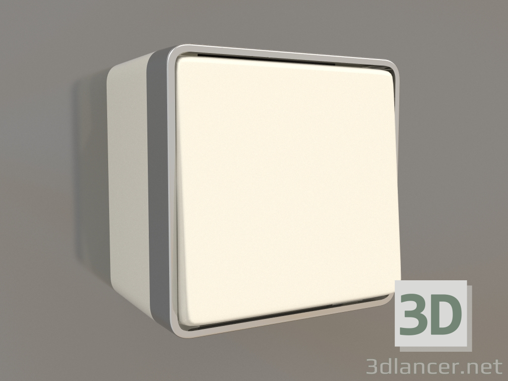 Modelo 3d Interruptor de um grupo (marfim) - preview