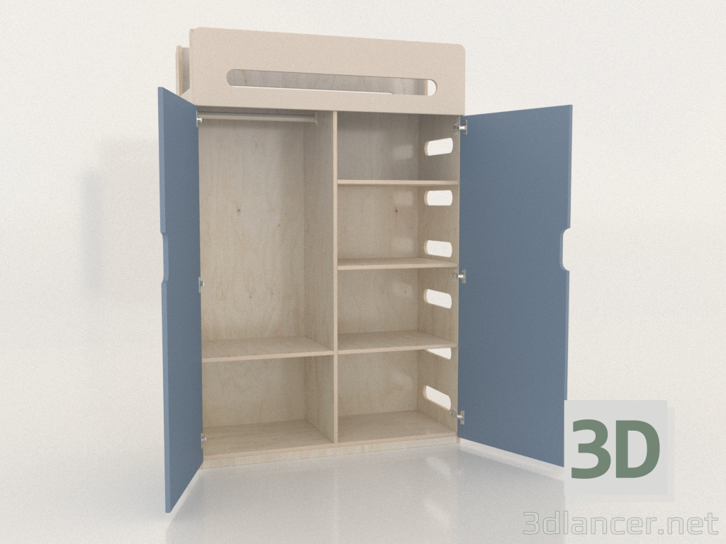 3d модель Шкаф платяной открытый MOVE WA (WAMWA2) – превью