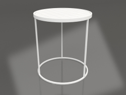 Side table Glazed (White)