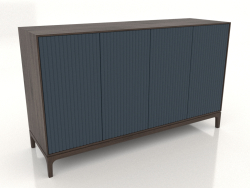 FARGO frezelenmiş cepheli TV sehpası 1600x500x950 mm (koyu kobalt, koyu meşe, seçenek 4)