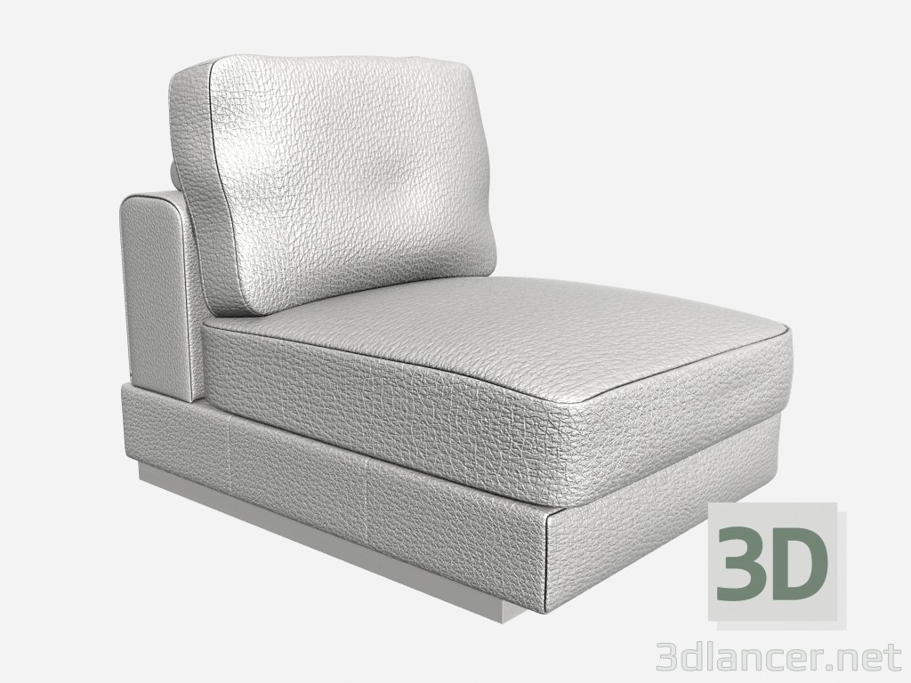 3D Modell Sitz von Albinoni Durchschnitt 86 cm Albinoni 1 Sitz Mitte cm 86 - Vorschau