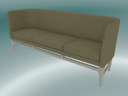 Triple sofa Mayor (AJ5, H 82cm, 62x200cm, White oiled oak, Hallingdal - 224)