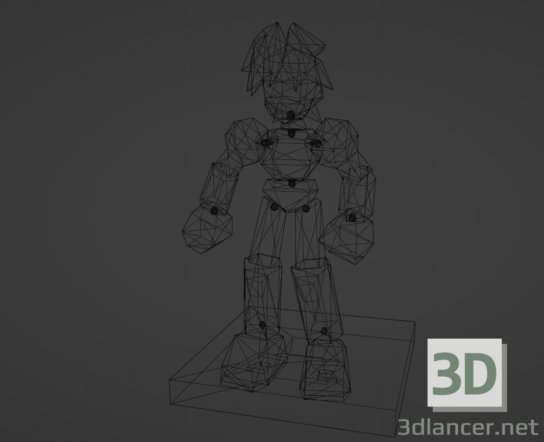 modèle 3D Jeu d'échecs Megaman Legends - preview