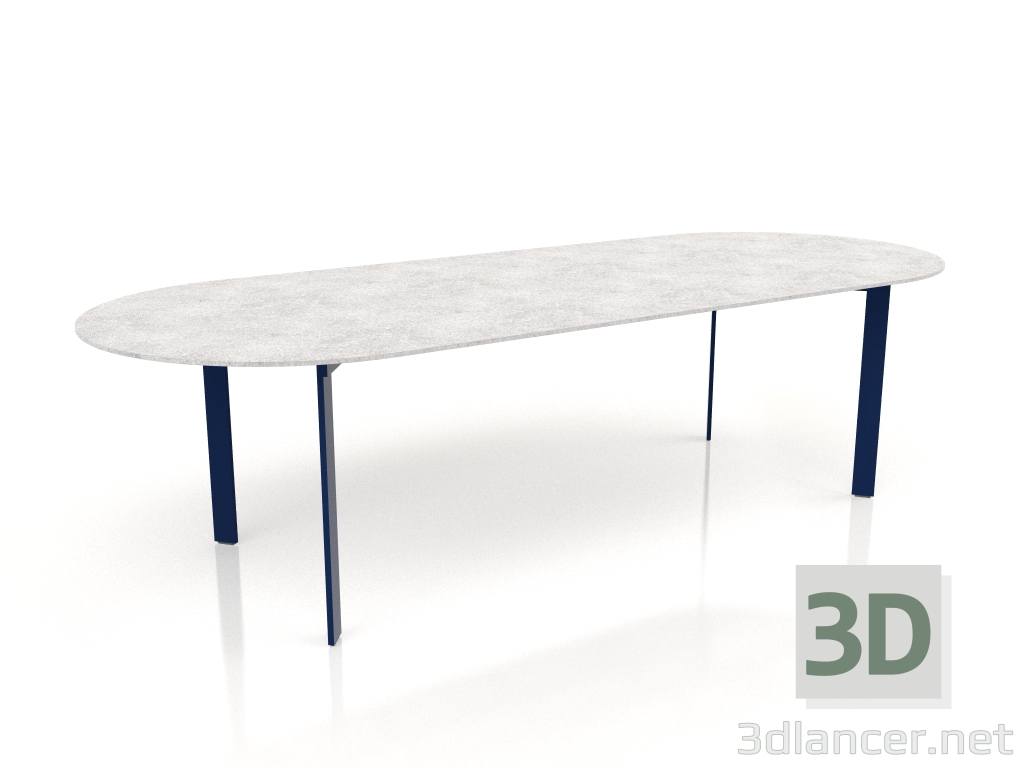 modello 3D Tavolo da pranzo (Blu notte) - anteprima