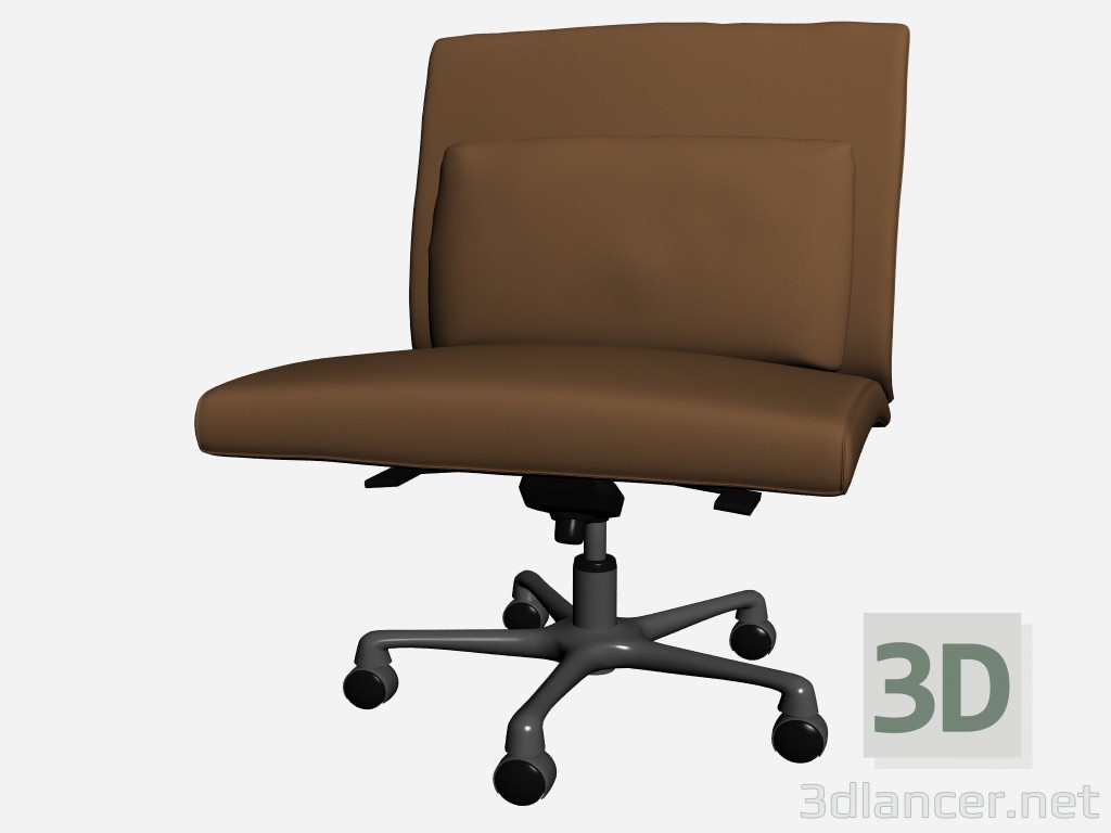 modèle 3D Chaise de bureau sans accoudoirs parc poltrona - preview