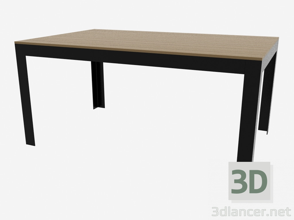 3d model Dining table (dark 160h100) - preview