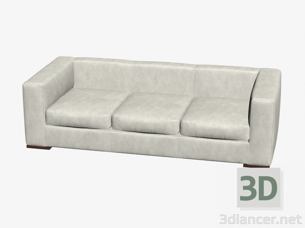 3D Modell Sofa gerade Dreibettzimmer Boston 3 - Vorschau