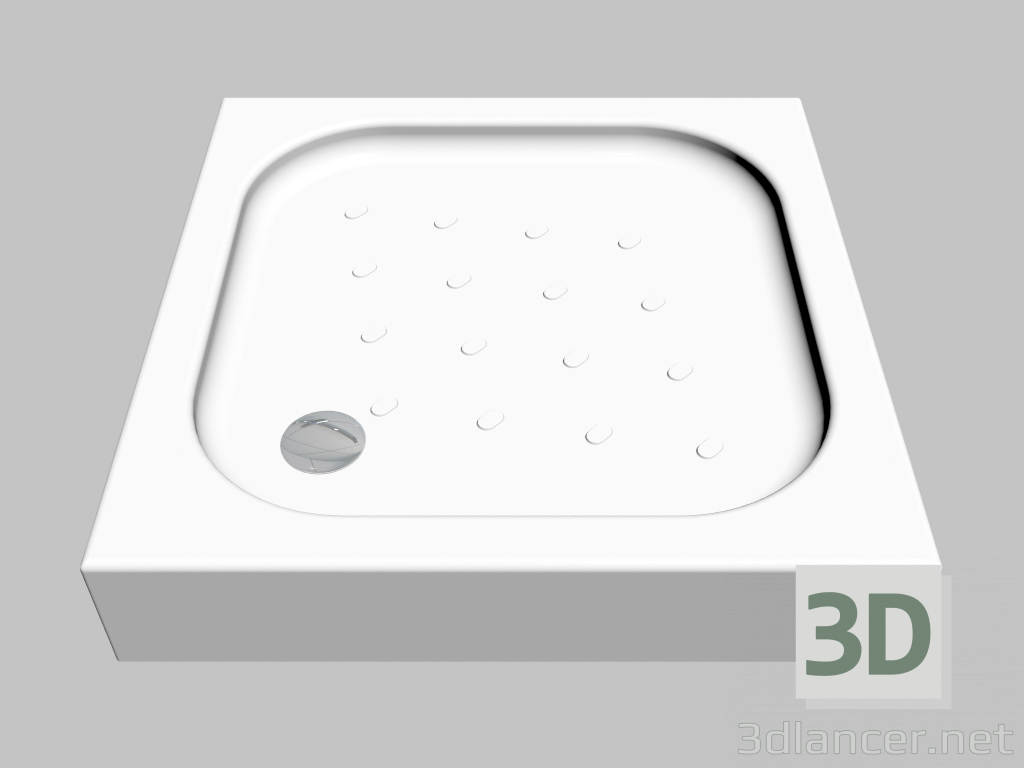 3D Modell Quadratisches Tablett 80 cm Ecke (KTC 042B) - Vorschau