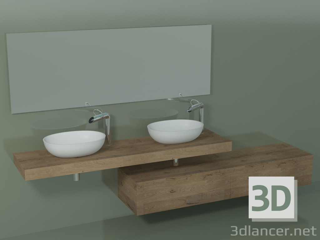 3D Modell Badezimmerdekorsystem (D10) - Vorschau