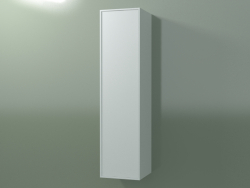 Wall cabinet with 1 door (8BUBEDD01, 8BUBEDS01, Glacier White C01, L 36, P 36, H 144 cm)