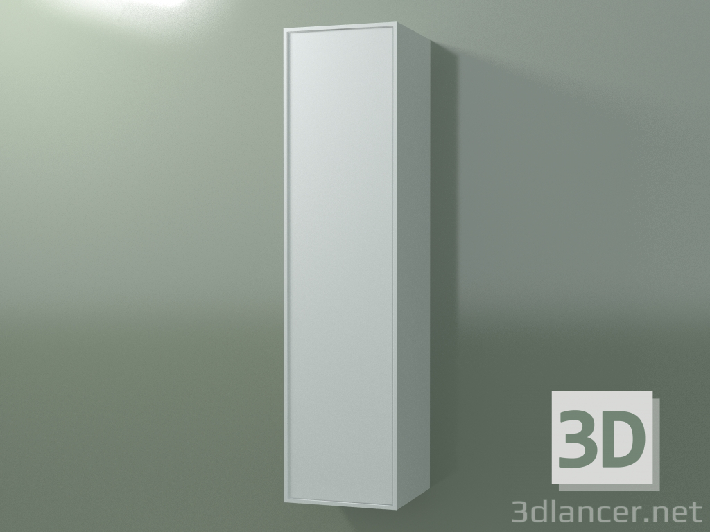 3d модель Настенный шкаф с 1 дверцей (8BUBEDD01, 8BUBEDS01, Glacier White C01, L 36, P 36, H 144 cm) – превью