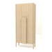 3d model Wardrobe with long handles (without rounding) W 01 (800x300x1800, wood white) - preview