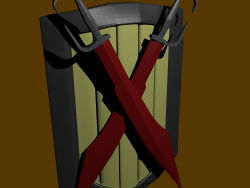 Escudo de arma de espada fría