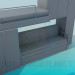 modello 3D Un set di mobili in vivaio - anteprima