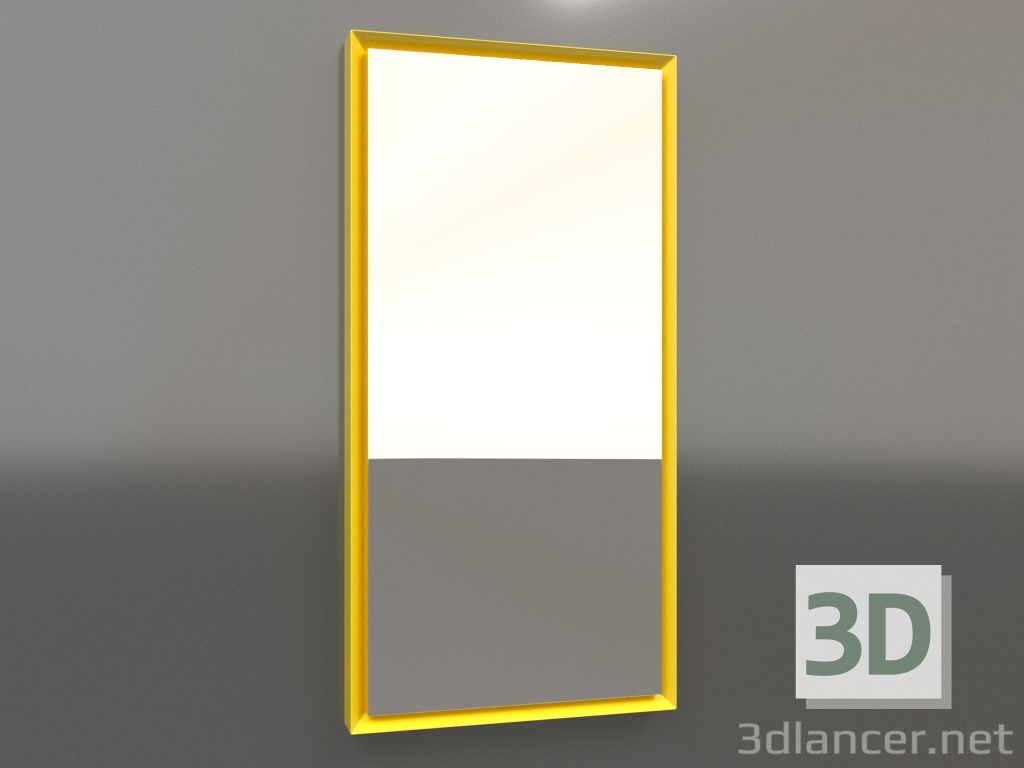 3D Modell Spiegel ZL 21 (400x800, leuchtgelb) - Vorschau
