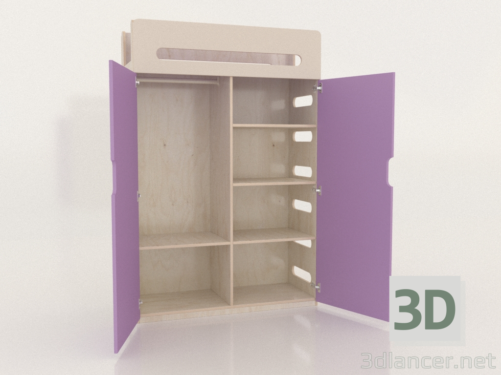 3D Modell Kleiderschrank offen MOVE WA (WLMWA2) - Vorschau