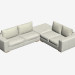 modello 3D divano ad angolo modulare Cambridge - anteprima