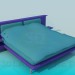 3d модель Двоспальне ліжко – превью