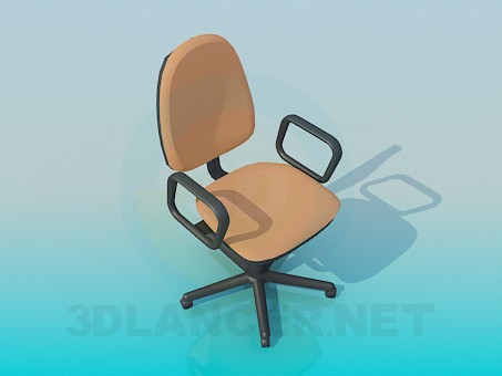 3 डी मॉडल कंप्यूटर टेबल के लिए कुर्सी - पूर्वावलोकन