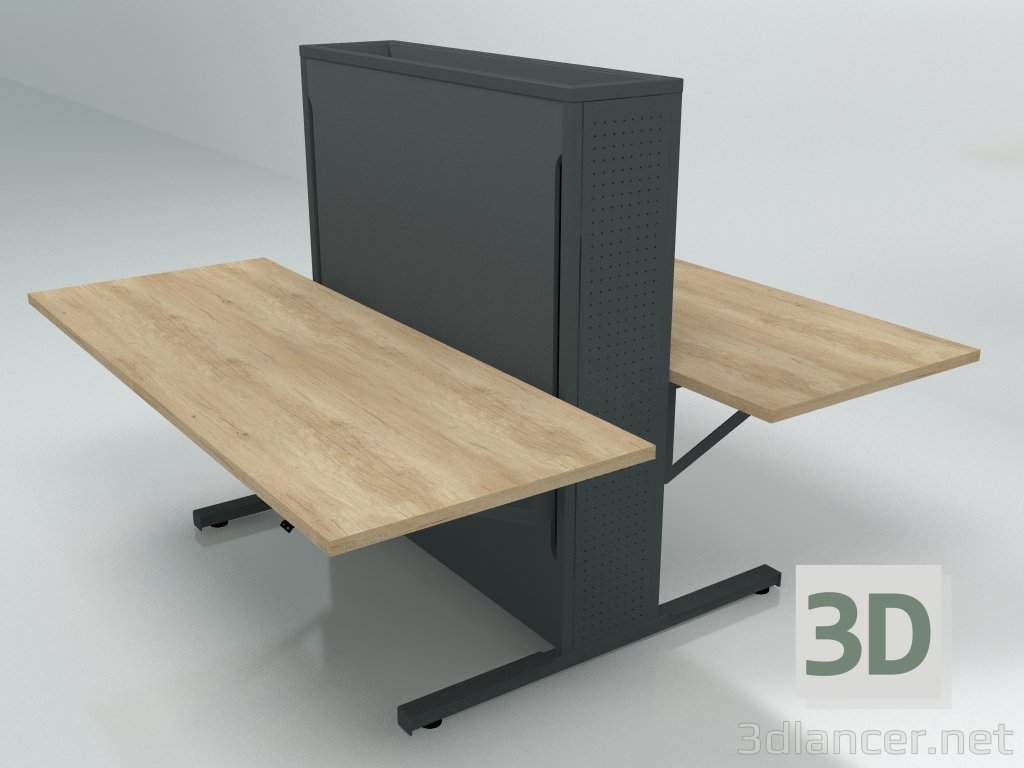 modèle 3D Table de travail Flow FLW28 (1800x1700) - preview