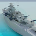 3D Modell Kriegsschiff - Vorschau