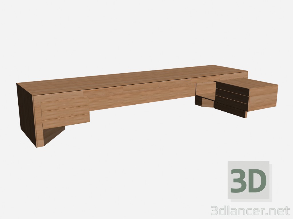 modèle 3D Bureau Riga scrivania - preview
