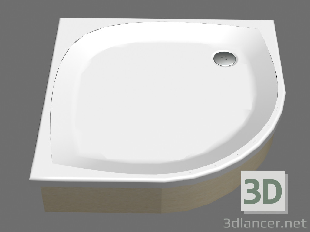 3d model Plato de ducha 80 ELIPSO EX - vista previa