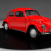 3d Volkswagen Beetle 1963 модель купити - зображення