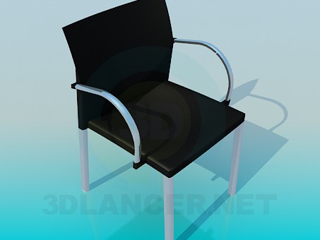 3 डी मॉडल कार्यालय में कुर्सी - पूर्वावलोकन
